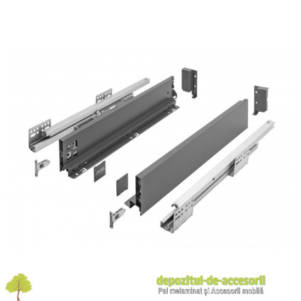 Sertar AXISPRO tip TANDEMBOX-H84mm, L450mm antracit